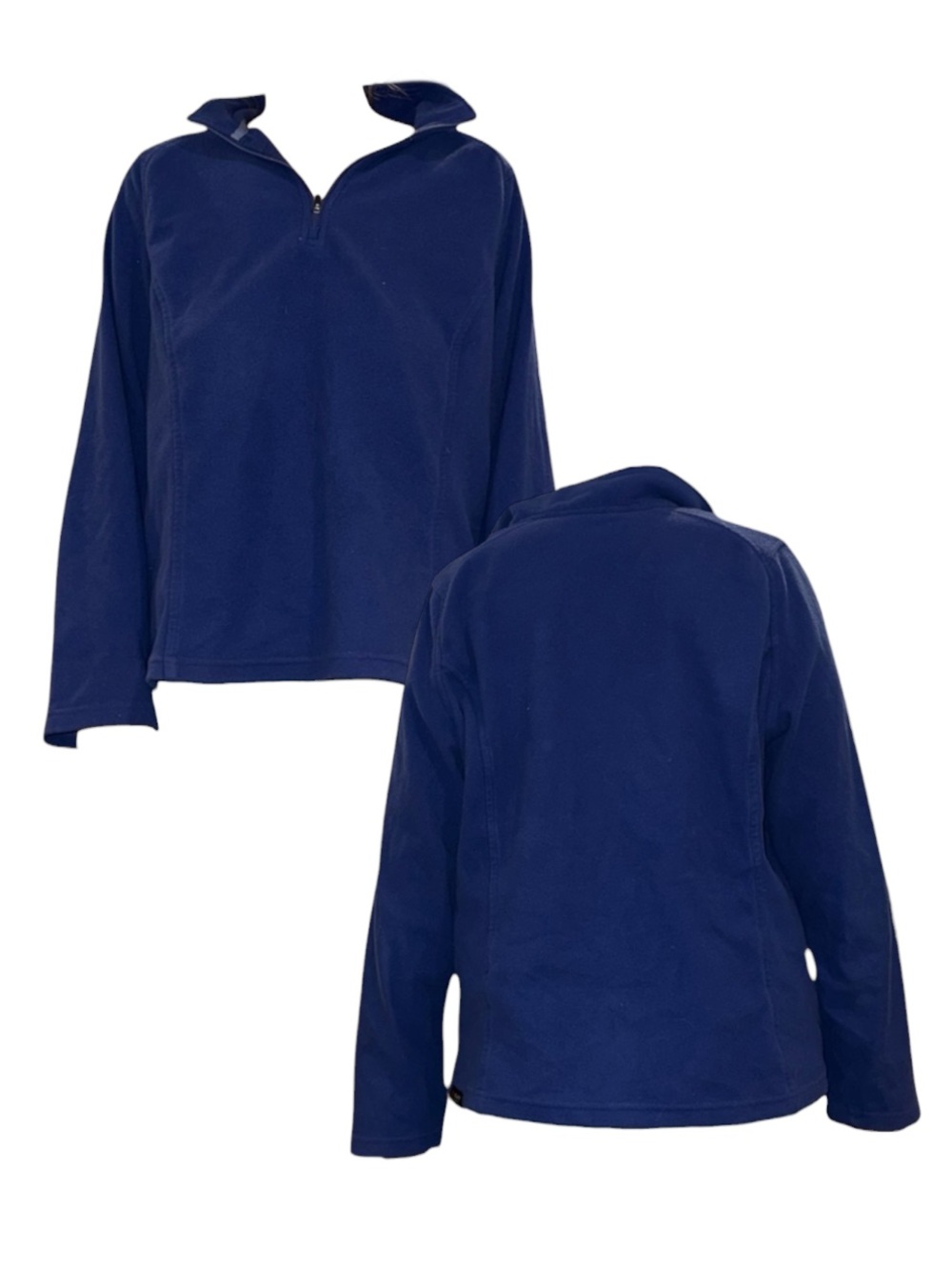 Lands' End Royal Blue Fleece Pullover